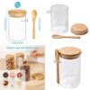 Glass Jars with Bamboo Lids & Spoons - Image 4