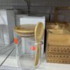 Glass Jars with Bamboo Lids & Spoons - Image 3