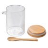 Glass Jars with Bamboo Lids & Spoons