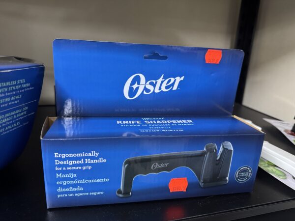 Oster Trussville Knife Sharpener w/Slip Resistant Handle – Black - Image 2