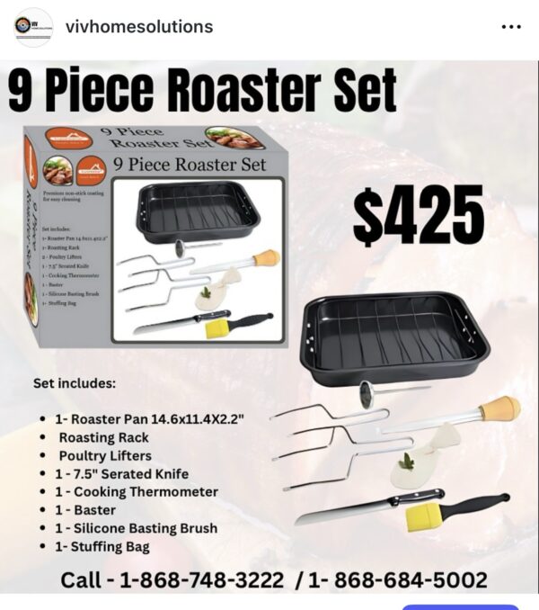 9 Pc Roaster Set