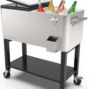 Permasteel 80-Qt Outdoor Patio Cooler - Stainless Steel - Image 3