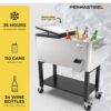 Permasteel 80-Qt Outdoor Patio Cooler - Stainless Steel - Image 2