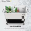 Permasteel 80-Qt Outdoor Patio Cooler - Stainless Steel - Image 5