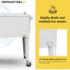 Permasteel 80-Qt Classic Outdoor Patio Cooler - White - Image 2