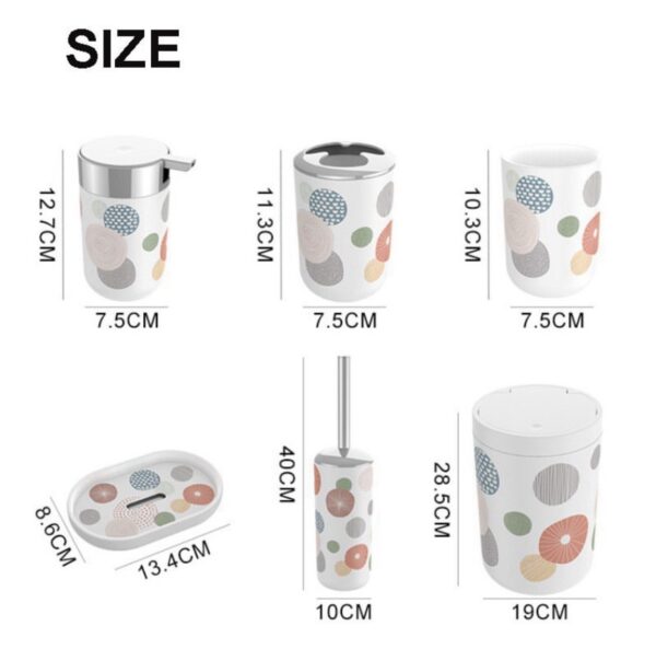 6 Pc Bathroom Set - Image 4