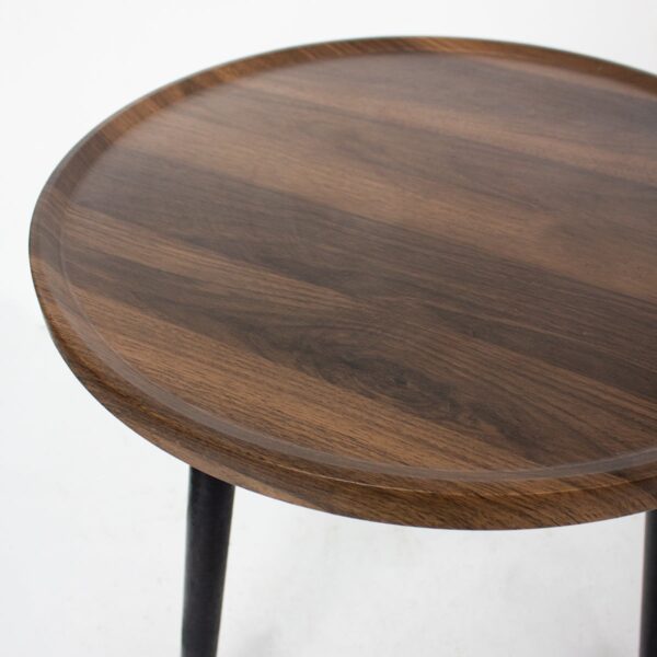 3 Pc Stained Wood Side Table Set - Image 4