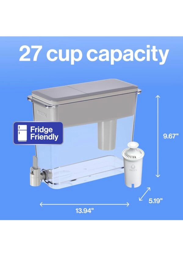 Brita 27 Cup Large Ultramax Water Filtering Dispenser with Filters - Image 4