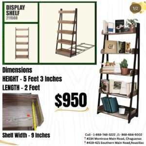 Wooden Display Shelf