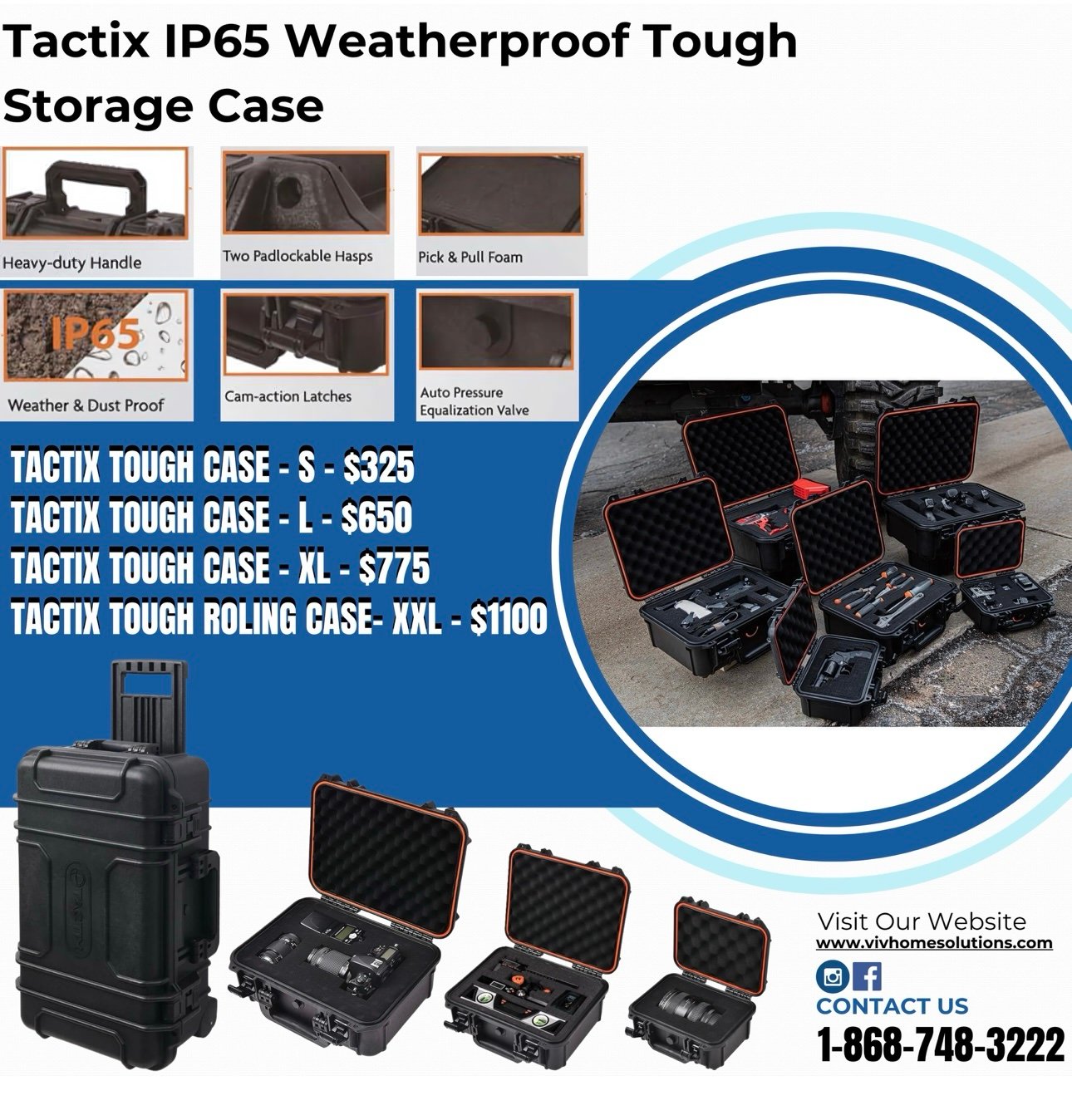 Tactix IP65 Weatherproof Tough
Storage Case XXL - Image 2