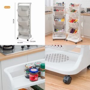 Plastic Storage Trolley