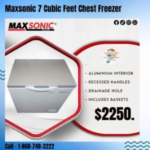 Maxsonic 7 Cubic Chest Freezer